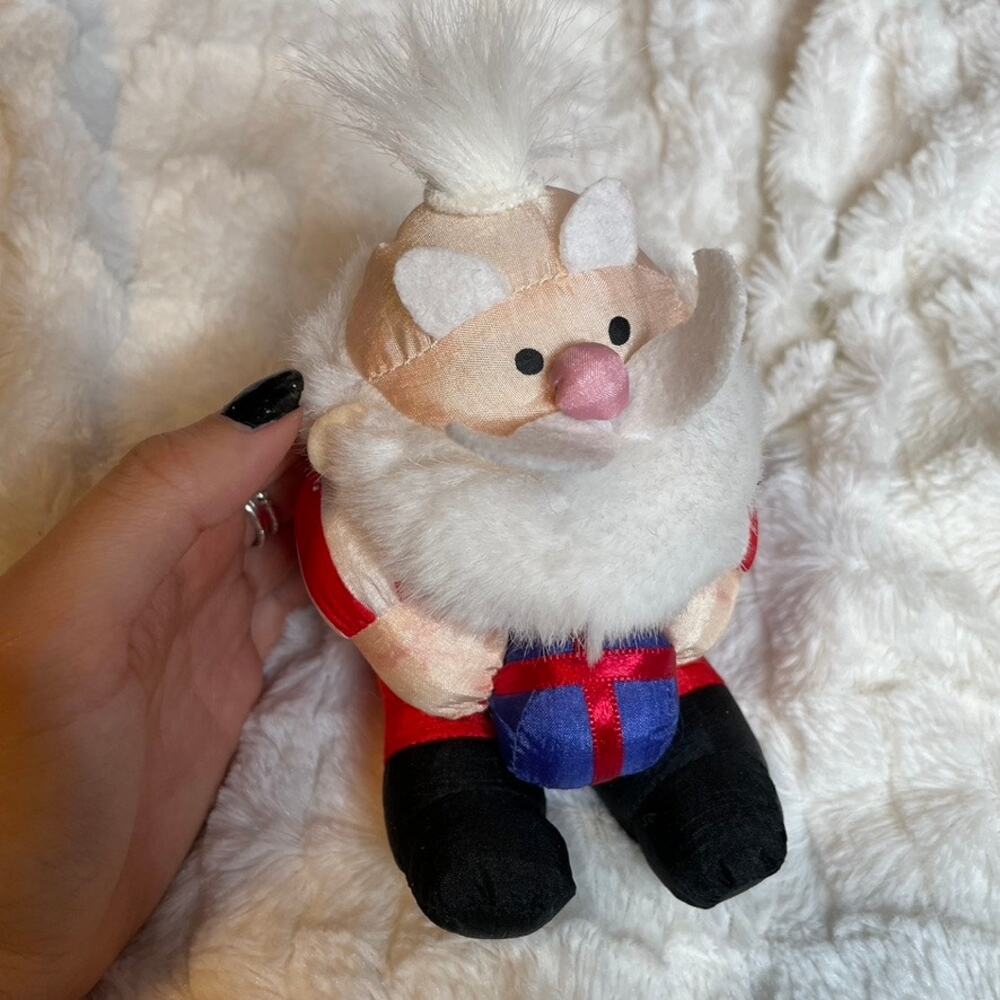 STUFFINS‎ Santa Christmas Stuffed Plush Decor Mini Present Red White